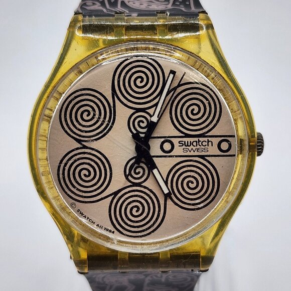 Swatch Watch 'BROUILLON' GK192‎ A Scarce 1994  New Battery Fully Working - Picture 1 of 16